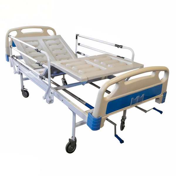 تخت بیمارستانی سه شکن مکانیکی رویه ABS